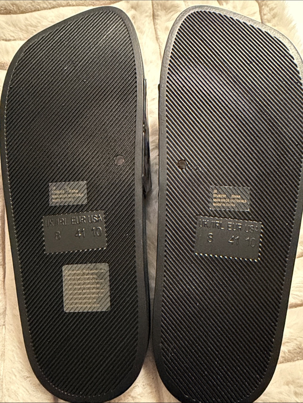 Cape Robbin Black Embossed Slide Sandals - Picture 5 of 7